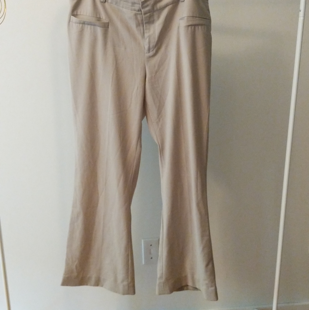 Tan Club Monaco bootcut trousers Size 14